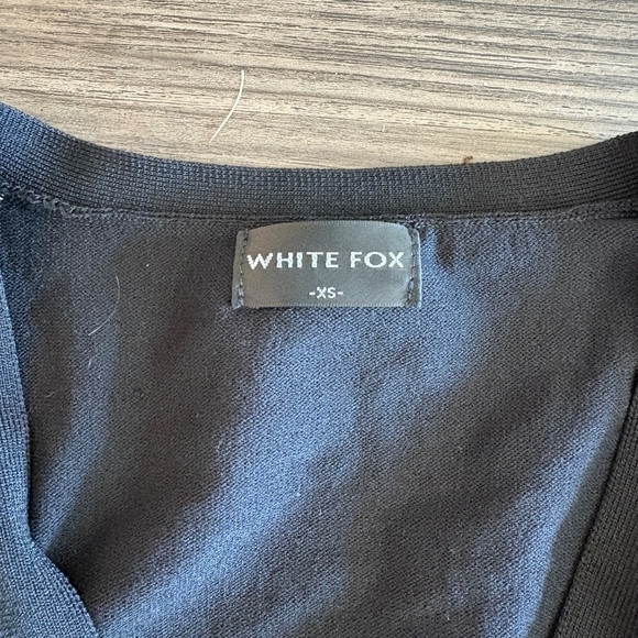 White Fox Boutique Beat goes on Cardigan Black XS Long Sleeve - Picture 5 of 9